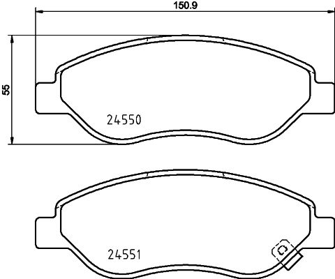 Remblokset Mintex MDB2900