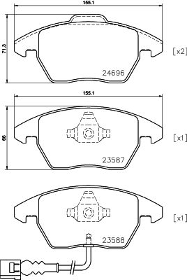 Remblokset Mintex MDB3824