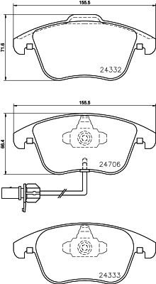 Remblokset Mintex MDB2952