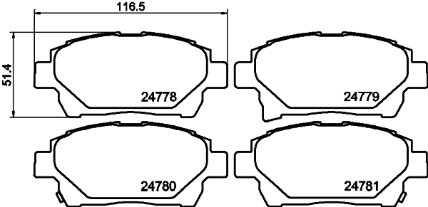 Remblokset Mintex MDB3031