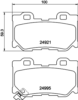 Remblokset Mintex MDB3050