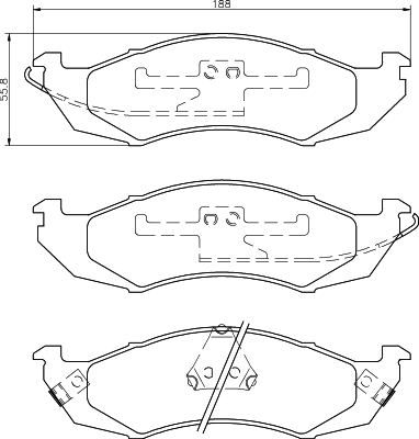 Remblokset Mintex MDB2124