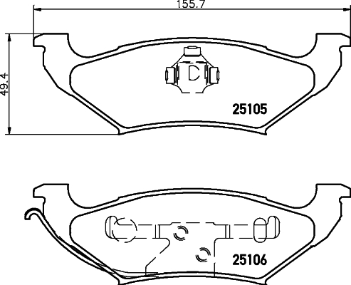 Remblokset Mintex MDB2331