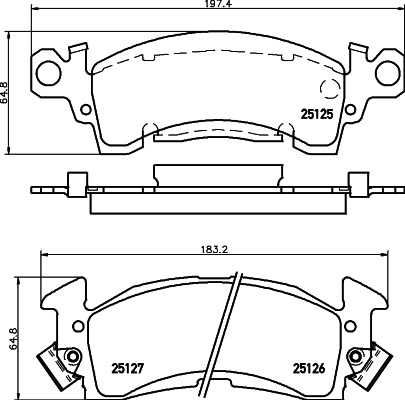 Remblokset Mintex MDB1594