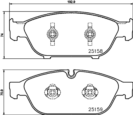 Remblokset Mintex MDB3192