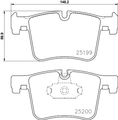 Remblokset Mintex MDB3153