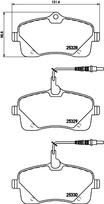 Remblokset Mintex MDB3238