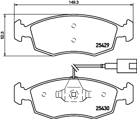 Remblokset Mintex MDB3208