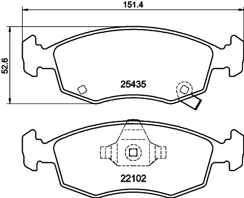 Remblokset Mintex MDB3726