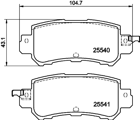 Remblokset Mintex MDB3293