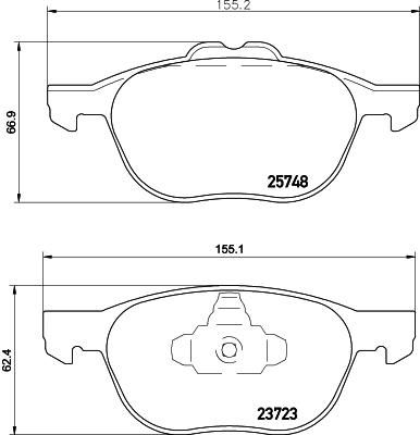 Remblokset Mintex MDB3362