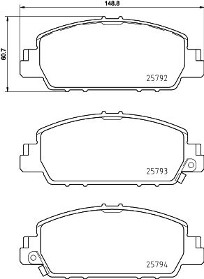 Remblokset Mintex MDB3431