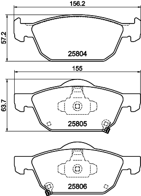 Remblokset Mintex MDB3418