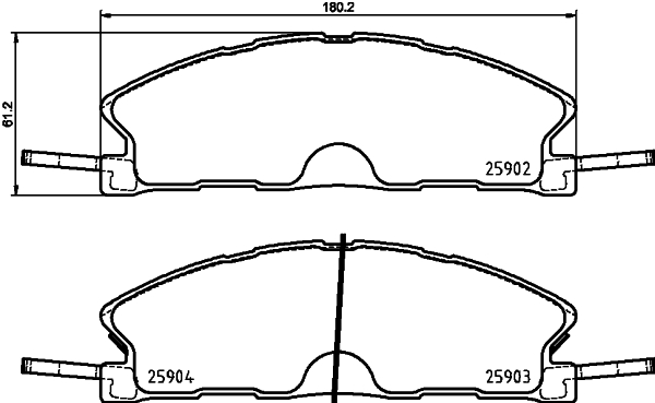 Remblokset Mintex MDB3857