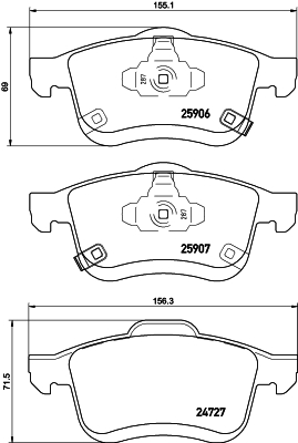Remblokset Mintex MDB3424
