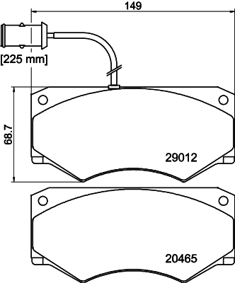 Remblokset Mintex MDB1367