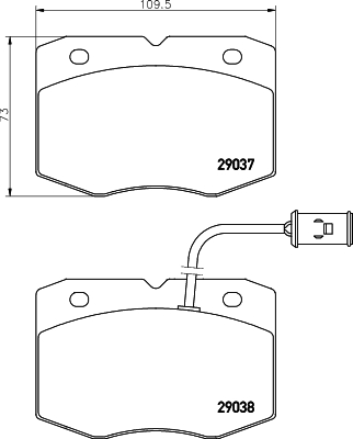 Remblokset Mintex MDB1561