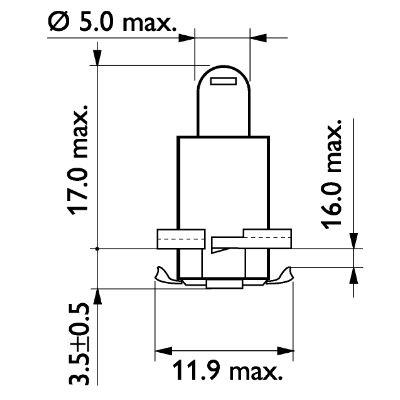 Philips Gloeilamp, instrumentenverlichting 24029CP