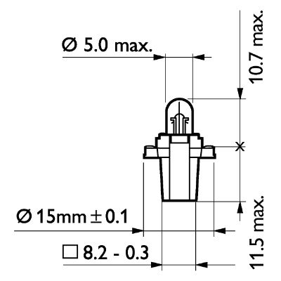 Philips Gloeilamp, instrumentenverlichting 13597CP