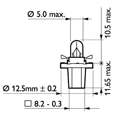 Philips Gloeilamp, instrumentenverlichting 13598CP