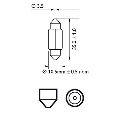 Philips Gloeilamp, motorruimteverlichting 12844B2