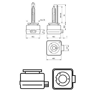 Philips Gloeilamp, verstraler 42403WHV2C1