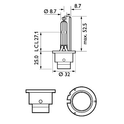 Philips Gloeilamp, verstraler 85122VIS1