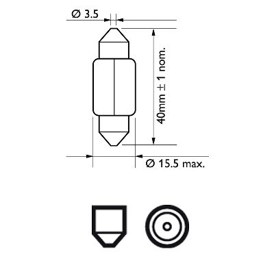 Philips Gloeilamp, motorruimteverlichting 12850CP