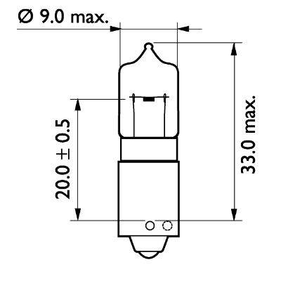 Philips Gloeilamp, parkeer- / begrenzingslicht 24356CP