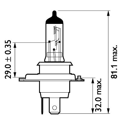 Philips Gloeilamp, koplamp 13342MDBVB1