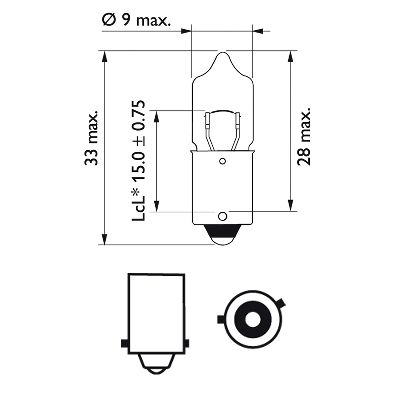 Philips Gloeilamp, parkeer- / begrenzingslicht 12036B2