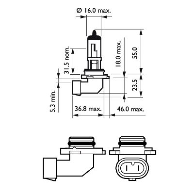 Philips Gloeilamp, koplamp 9006XVPB1