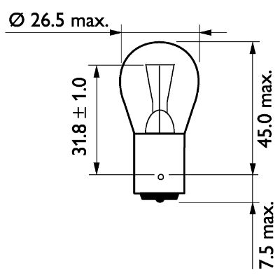 Philips Gloeilamp, mistlamp 13498CP