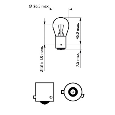 Philips Gloeilamp, mistlamp 12088CP