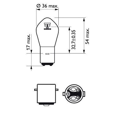 Philips Gloeilamp, verstraler 12728C1