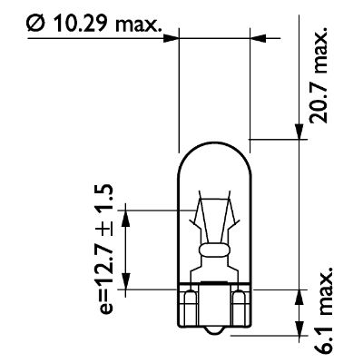 Philips Gloeilamp, instrumentenverlichting 13960CP