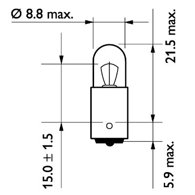 Philips Gloeilamp, parkeer- / begrenzingslicht 13929MLCP