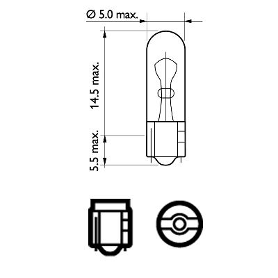 Philips Gloeilamp, interieurverlichting 12516B2