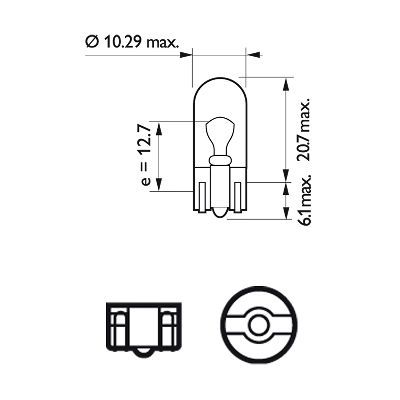 Philips Gloeilamp, parkeer- / begrenzingslicht 13961CP