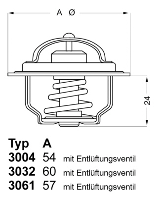 Wahler Thermostaat 3004.82D1