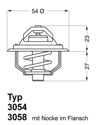 Thermostaat Wahler 3054.87D50