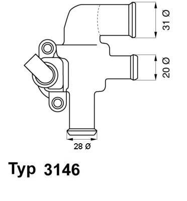 Wahler Thermostaat 3146.90D