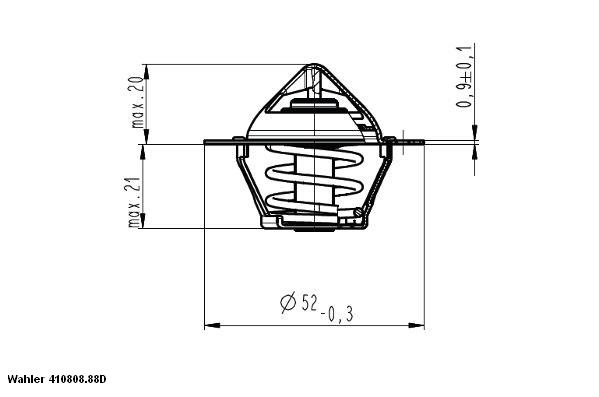 Wahler Thermostaat 410808.88D