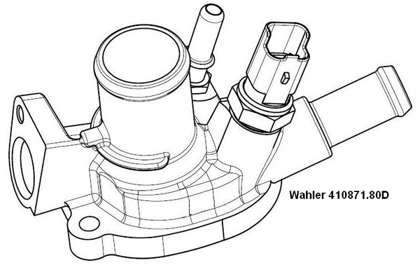 Wahler Thermostaat 410871.80D