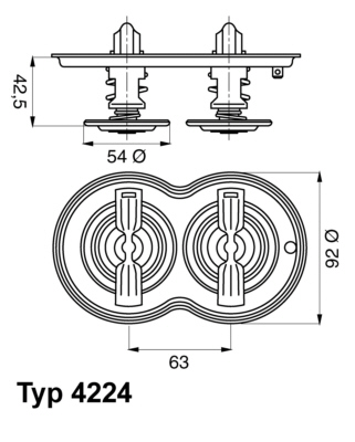 Wahler Thermostaat 4224.80D