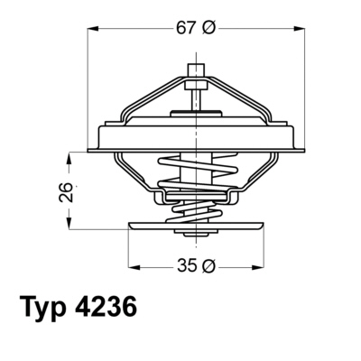 Wahler Thermostaat 4236.92D