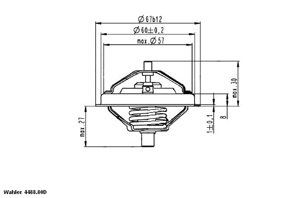 Thermostaat Wahler 4488.80D0