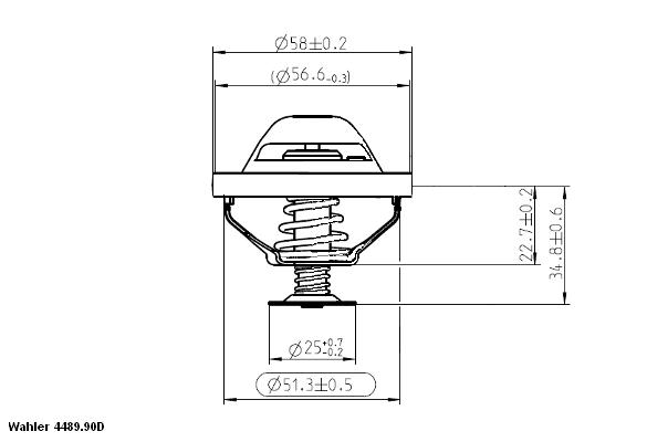 Wahler Thermostaat 4489.90D