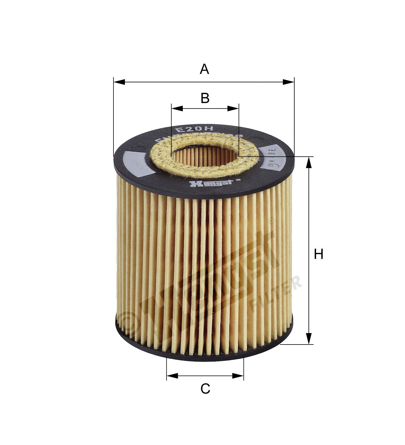 Oliefilter Hengst Filter E20H D79