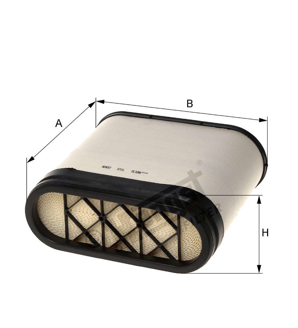 Hengst Filter Luchtfilter E711L